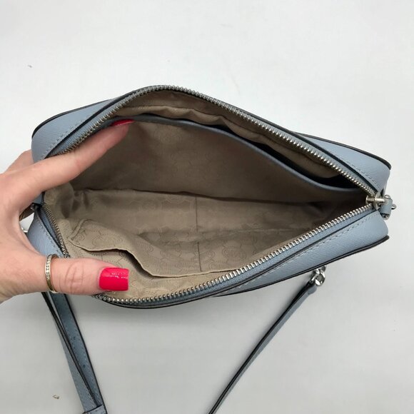 Michael Kors Jet Set Sky Blue East West Saffiano Leather Crossbody - Picture 10 of 10